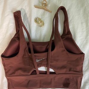 Nike Alate Ellipse Sports Bra Brown